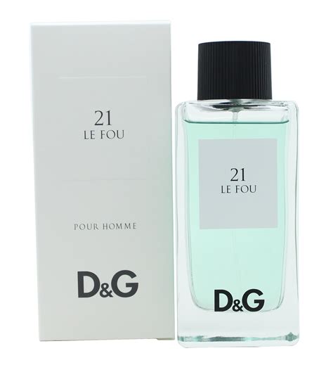 dolce gabbana le fou 100ml|D&G 21 Le Fou Eau de Toilette .